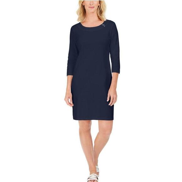 Karen Scott Sport Cotton Hardware Dress - Picture 1 of 3